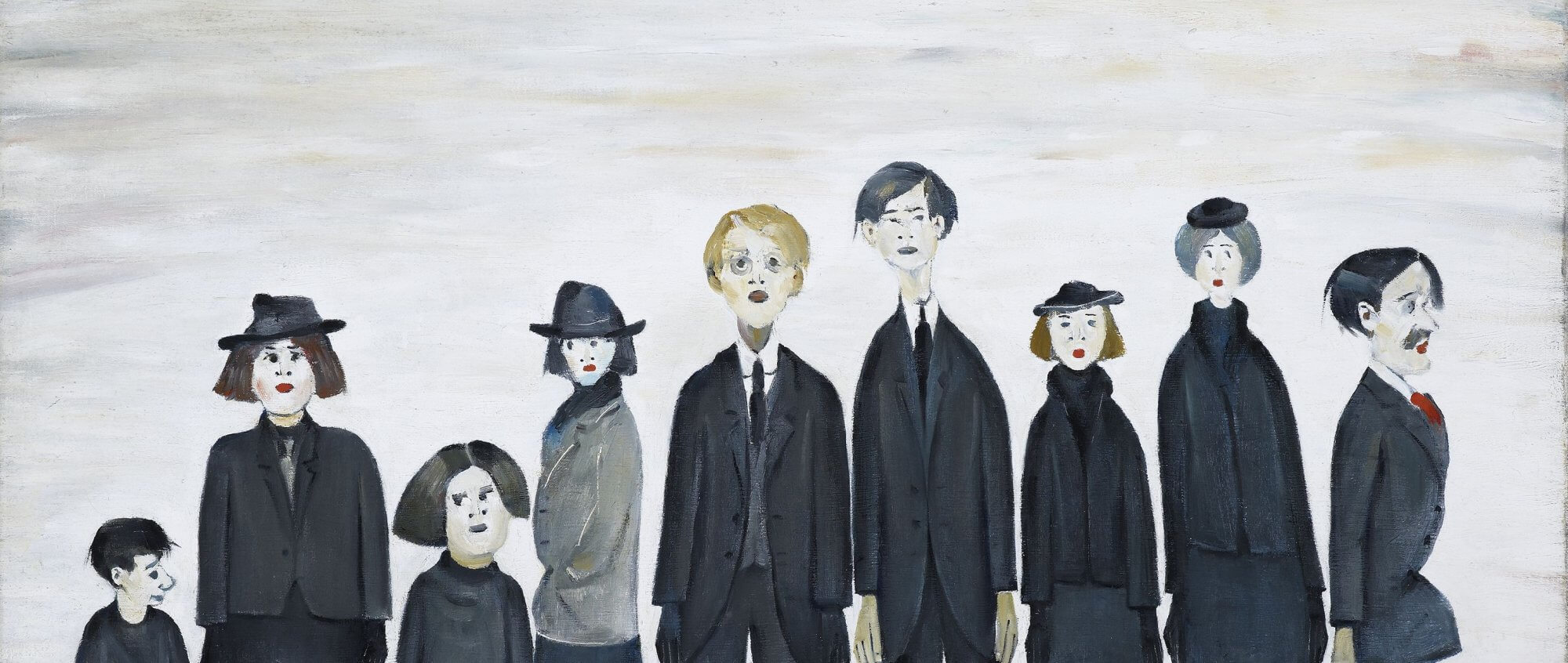 The Funeral Party by LS Lowry © edited for web