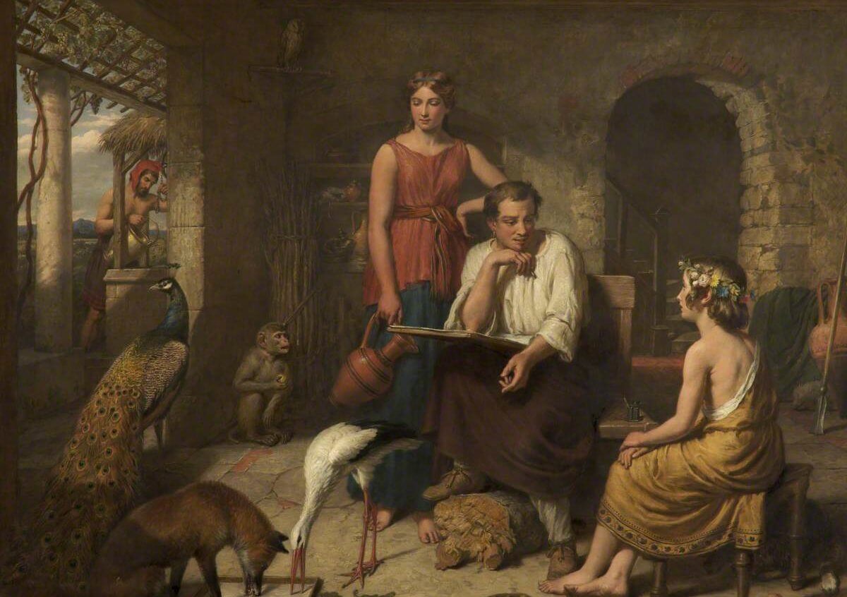 Aesop Composing his Fables