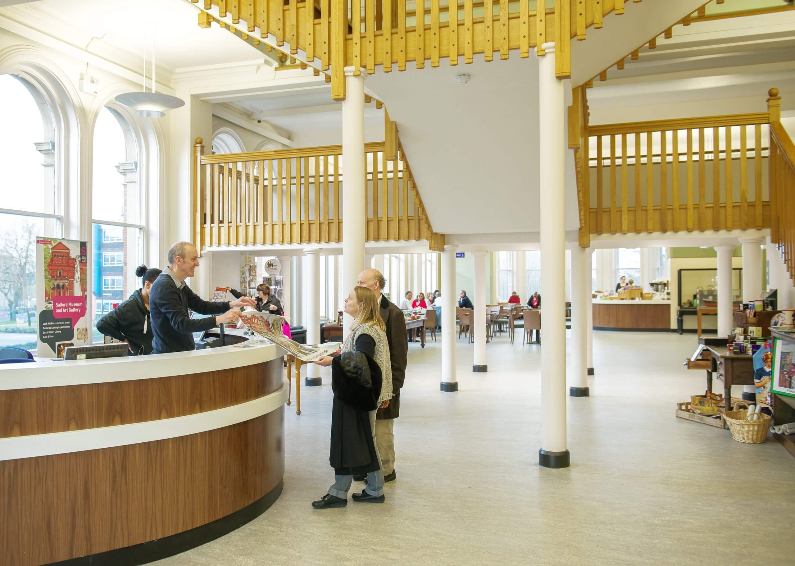 Salford Museum and Art Gallery - new reception and cafe area