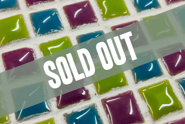 Mosaic Coasters with sold out text