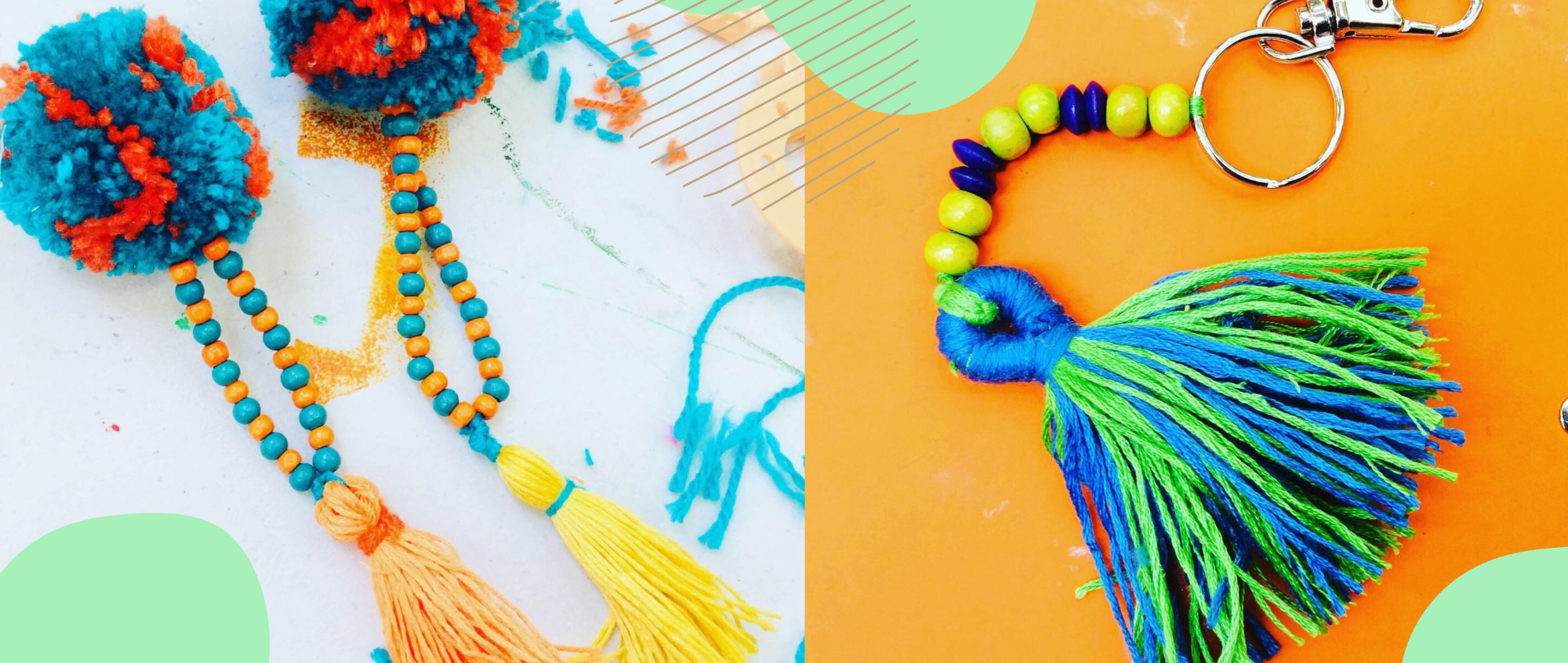 Pom Poms and tassels