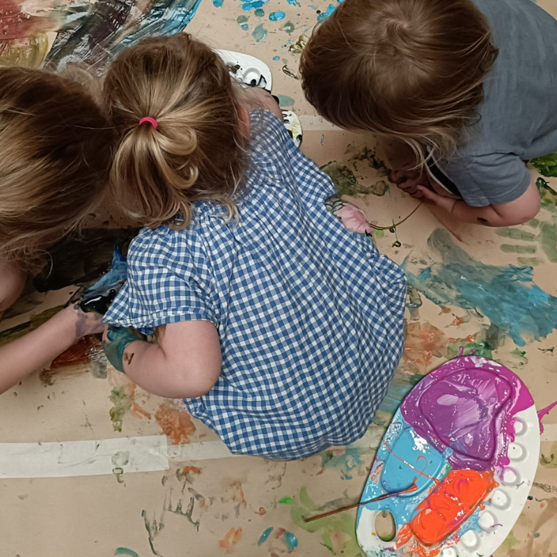 Children during Make your Mark session