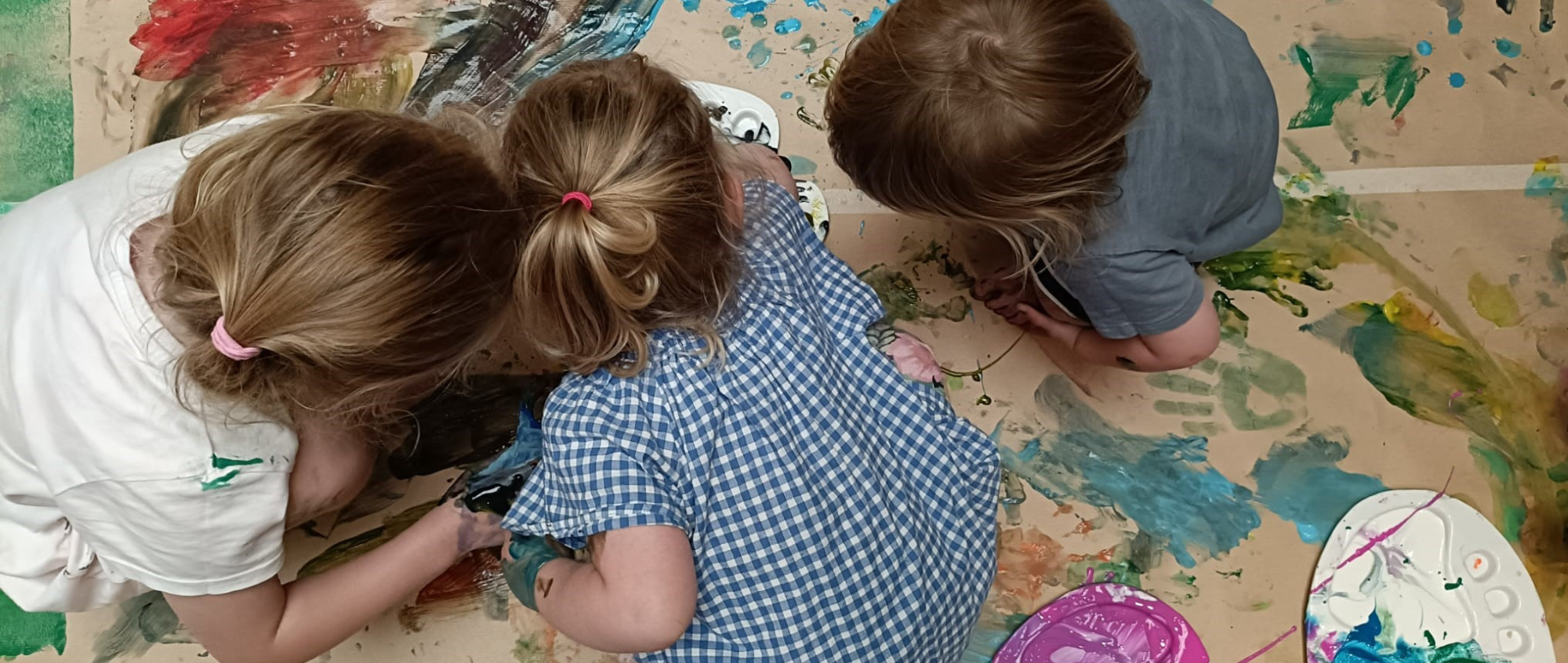 Children during Make your Mark session