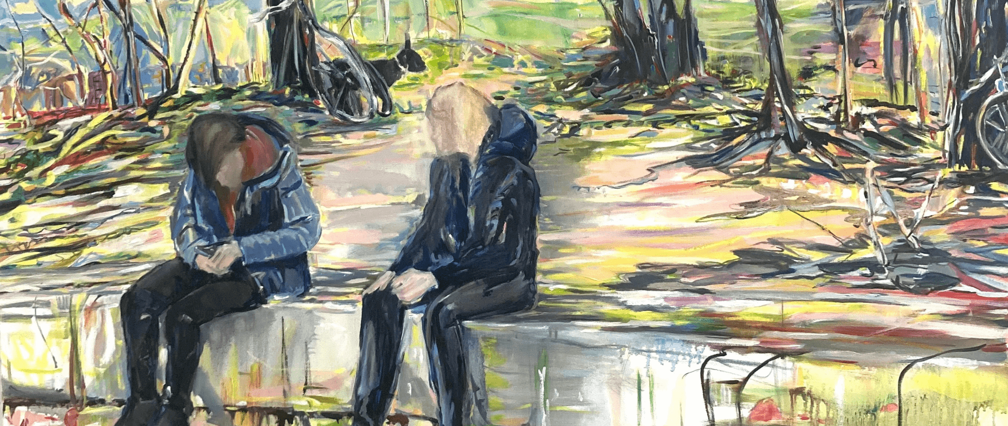 Edgeland Arcadia' oil on canvas