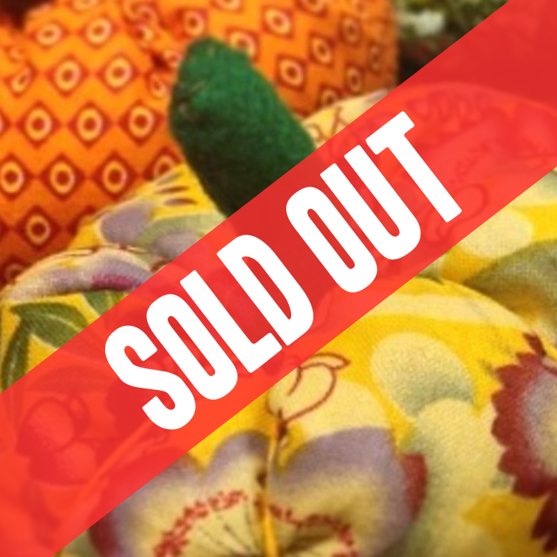 Hand Sewn Pumpkins (sold out)