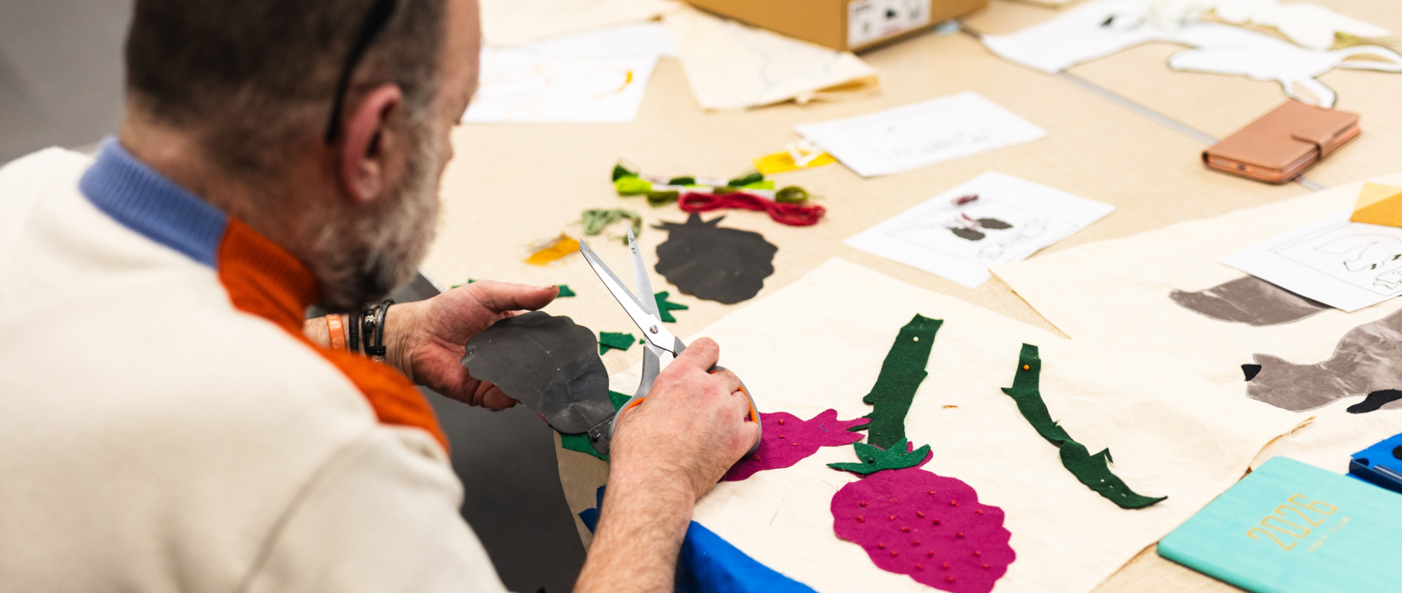 Art with Heart, Salford Voices banner - credit Joe Smith