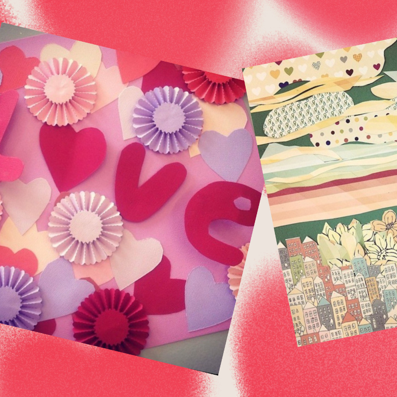 Collaged Cards
