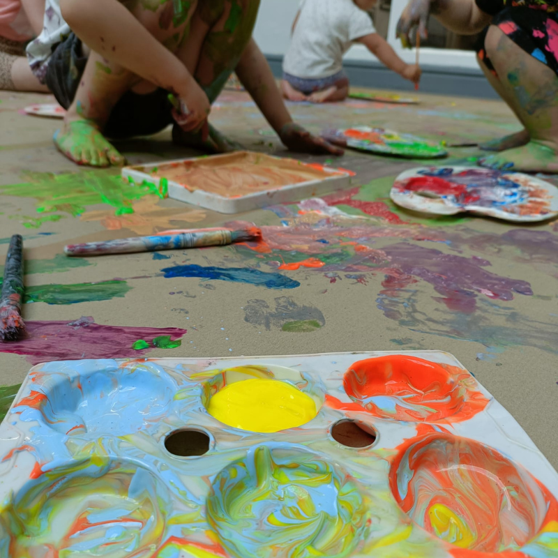 Children painting