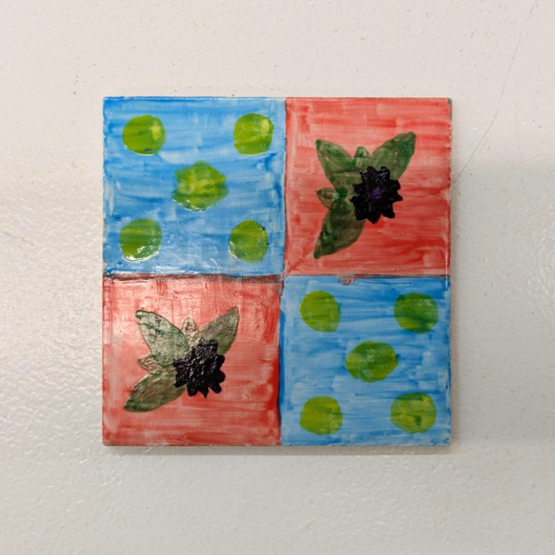 Painted tile