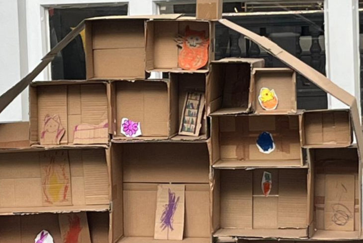 Cardboard house
