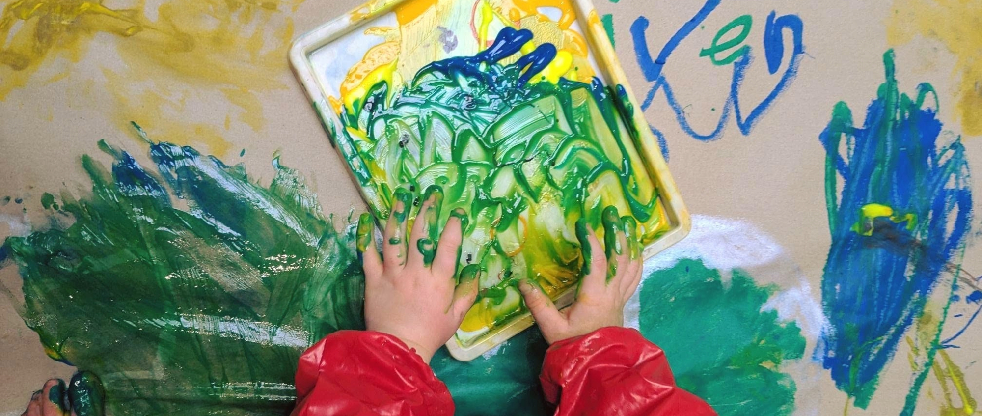 Child painting