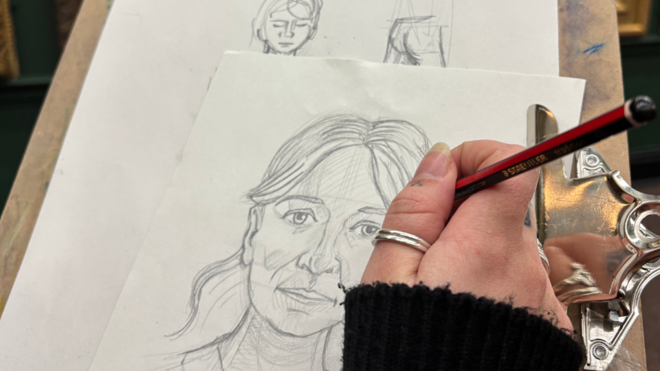 Person drawing
